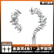 1STXULIE original ear clip niche design cold wind female no ear hole fish tail ear bone clip chain earrings ear hanging