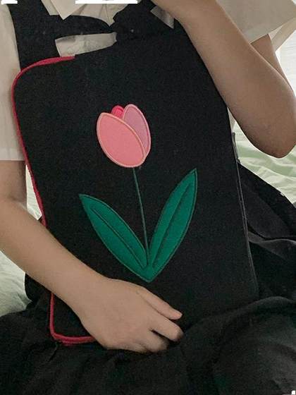 오리지널 틈새 Korean Ins 디자이너 튤립 노트북/iPad 파우치 노트북 가방 13 인치 오리지널 틈새 Korean Ins 디자이너 튤립 노트북/iPad 파우치 노트북 가방 13 인치