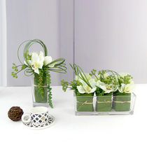 ins small fresh simulation flower set living room coffee table cymbidium fake flower decoration flower simple dining table floral decoration