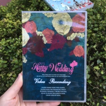 Wedding CD-ROM box Double-disc wedding DVD Flower wedding CD-rom box DVD box Wedding CD-rom box