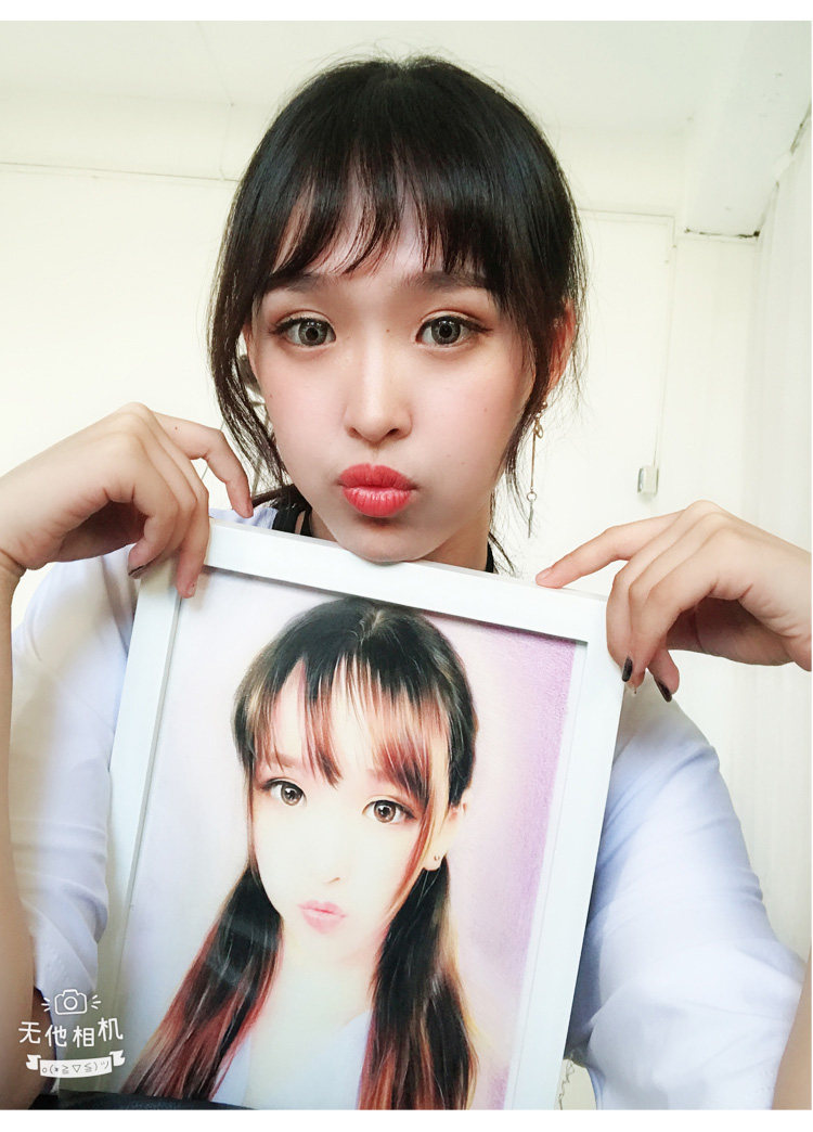 代画素描画像真人头像照片定制手绘铅笔画自画像人物肖像彩铅绘画