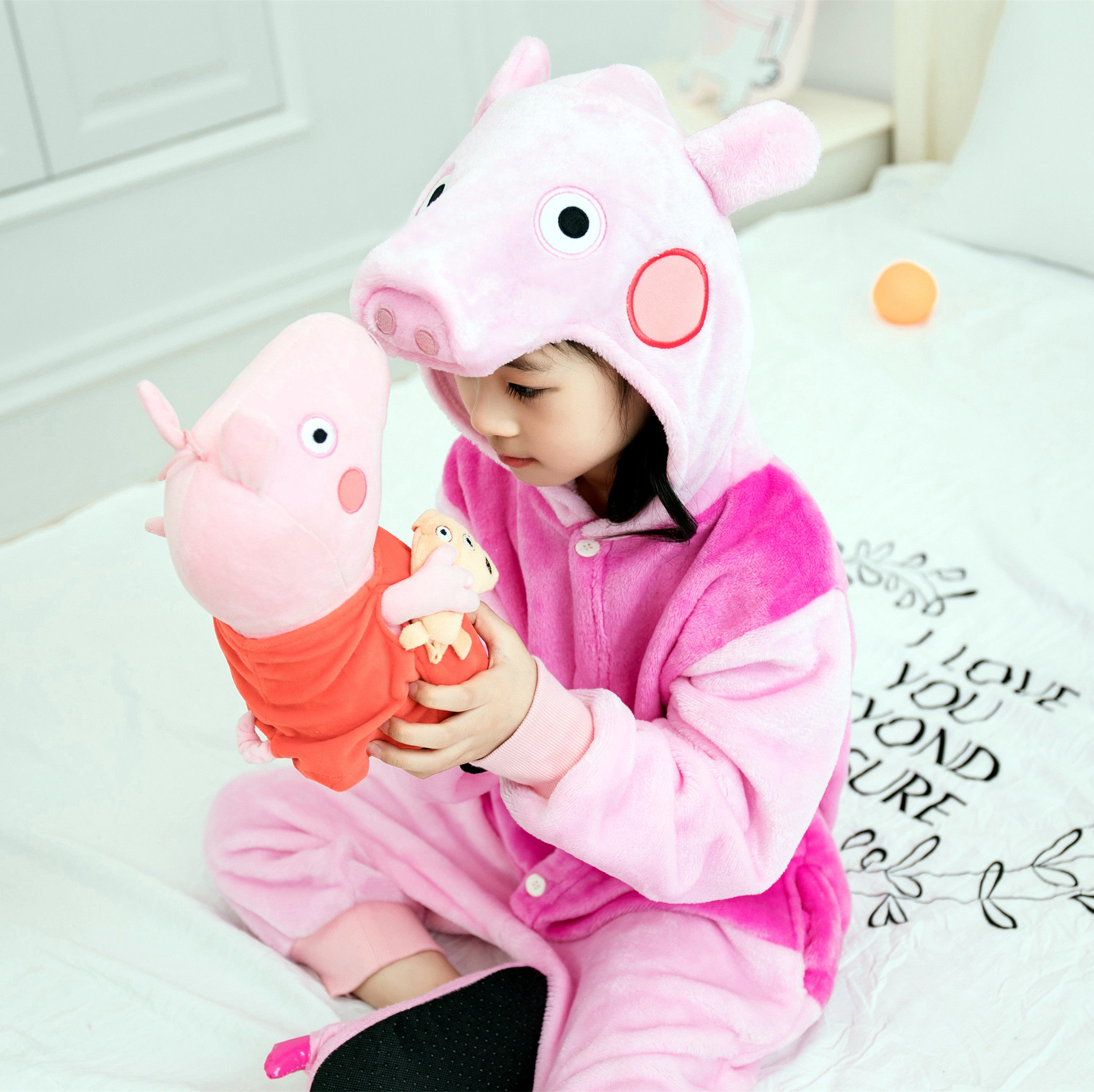 动物儿童卡通连体睡衣男女孩童宝宝小孩恐龙亲子装加厚法兰绒秋冬_7折