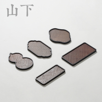 Yamashita hand-made bamboo woven tea plate Tea Ceremony pot Cheng Xiangyun dry bubble table Bamboo tea plate Heavy bamboo mat surface Song Mat Zen pot pad