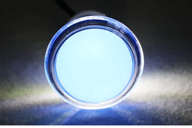 摩托车改装大灯鬼火gtr鱼眼冷光透镜led前雾灯天使眼恶魔眼双色灯