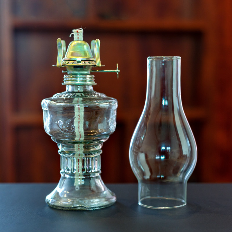 l555老式玻璃灯煤油灯灯罩 复古灯芯配件灯头 中号老煤油灯底座