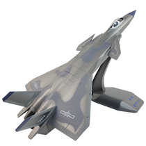 Zhuhai Air Show Mid Air Annihilation 20 Aircraft Model J20 Stealth Fighter Jet Alloy Simulation Aerial Model Pendulum 1:48