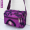 Purple large pattern diagonal cross bag