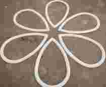 2016 New shaped custom sweet top ceiling shape flat line 6840 beam support plaster