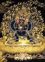Pure Gold Black Gold Celibate Majestic Nepali Pure Hand Painted Pure Handmade Tibet Tangka Hanging Paintings