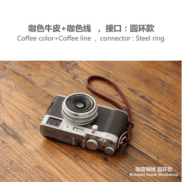 bhw  wrist strap leather hand rope head layer leather micro single fuji x100v sony canon leica r accessories