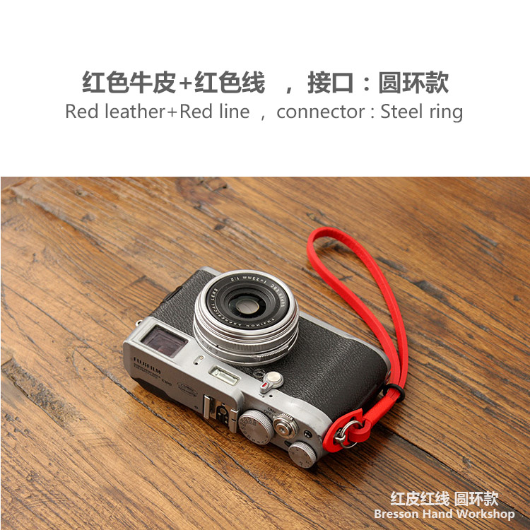 bhw  wrist strap leather hand rope head layer leather micro single fuji x100v sony canon leica r accessories