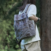 2021 New Retro Casual Canvas Bag High School College Students Insen Department 100 Hitch Double Shoulder Bag Womens Autumn Trip