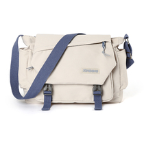 Day Department Literary students Bag Lovers Backpack Senteal large capacity commuting inclined satchel men and women with the same fresher white