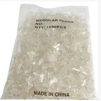 RJ45 network crystal head 1000 one bagged eight-core 8P8C network wire crystal head whole bag RJ45 COB