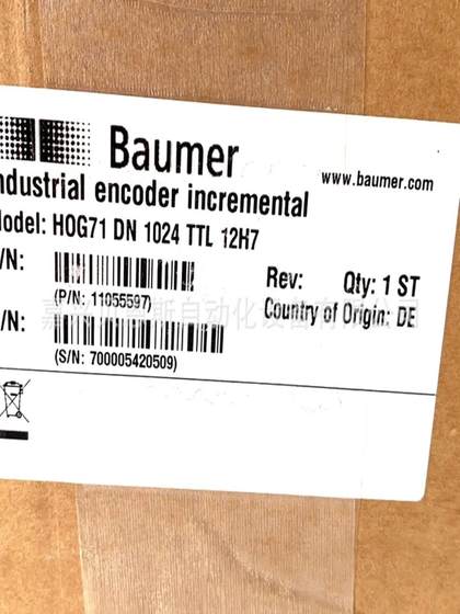 HOG71DN1024TTL 12H7 BAOMENG BAUMER 원래 새로운 진정한 폭발 방지 로터리 인코더 HOG71DN1024TTL 12H7 BAOMENG BAUMER 원래 새로운 진정한 폭발 방지 로터리 인코더