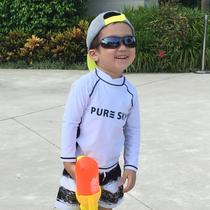 Korean version of the new children swimsuit male and female long sleeve speed dry foam spa holiday children beach seaside sunscreen swimsuit