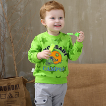 (Shopping mall same model) cotton fruit spring and autumn childrens clothing male baby round neck sweater