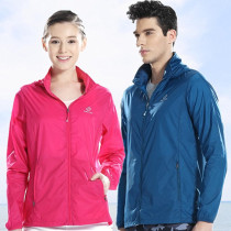 Explore skin clothing Mens and womens sunscreen clothes breathable light spring and summer outdoor UV sports jacket hidden hat