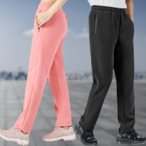 Tango Thickening Grip Suede Pants Women Plus Suede Pants Men Warm And Breathable Winter Outdoor Leisure Sports Coral Suede Long Pants