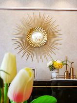 Sunglasses Wall hanging decoration Light luxury mirror Wrought iron metal living room background wall Creative dining room pendant on the wall