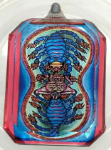 Nine-headed iron scorpion spell wheel crystal pendant (pendant)