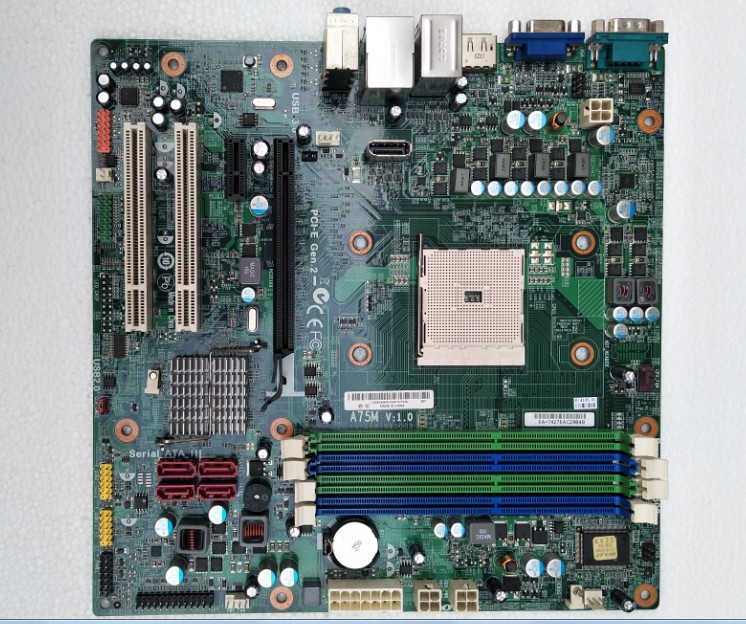 100%全新联想a75m m5800 fm2主板ddr3内存dp高清usb3.0 sata3.