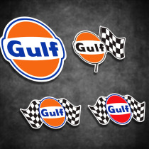 Gulf Oil GULFmotogp Car Gas Station Sponsor motogp Body Personality Waterproof Reflective Decal