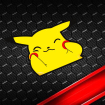 Bikachu emoji package car sticker creative personality window glass decorative sticker anime cartoon scratch cover