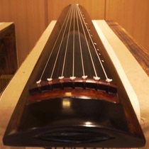 With Zhangqin Society Old Cedar Wood Pure Handmade Chop Wood Pure Large Lacquered Wood Dragon Chanting Guqin