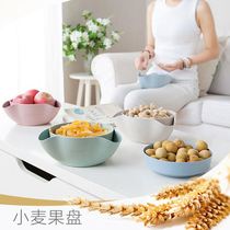 Nordic fashion wheat fruit plate Drinkable snack dried fruit fruit basket Creative modern living room fruit basin