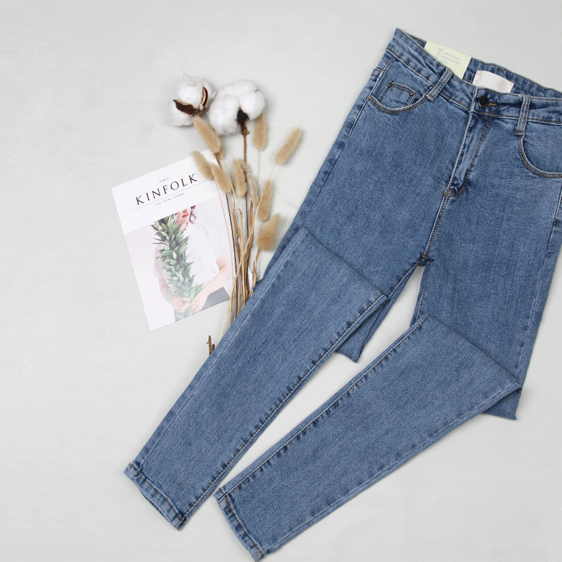 Base section Slim Fit Slim High Waist Elastic Jeans Smoke tubes Pants Women 90% Jane about 100 Lap Pencil Pants