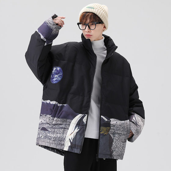 Men's clothing 2025 autumn and winter trendy down jacket couple's new warmth and thickened jacket stand collar bread jacket for men
Men's clothing 2025 autumn and winter trendy down jacket couple's new warmth and thickened jacket stand collar bread jacket for men