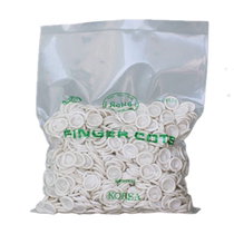 White roll finger cover disposable wear-resistant thickening labor protection embroidery industrial non-slip latex dust-free purification anti-static