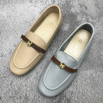 Brand withdrawal and clearance treatment 2023 spring leather female soft - sole soft - leather soft - leather shoes