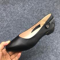 Decode Clearing handle 2023 leather female slopes and flat soles comfortable and fashionable female shoes shallow shoes