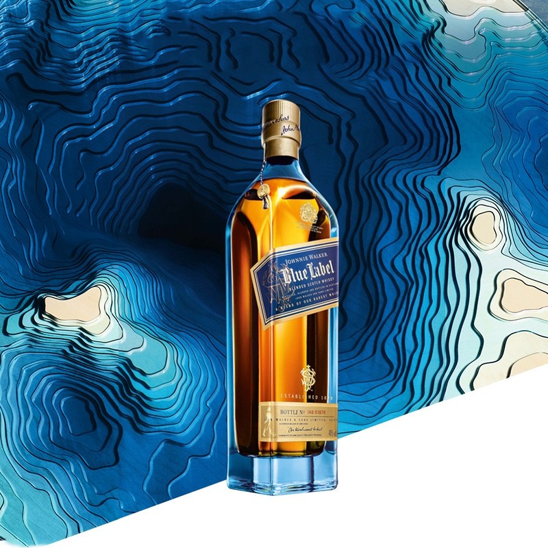 johnniewalker尊尼获加蓝牌蓝方调配型威士忌750ml进口洋酒礼盒