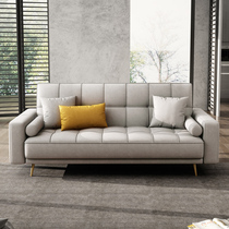Light luxury multi-function foldable sofa bed Dual-use simple modern small apartment living room double three-person technology cloth sofa