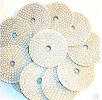 Hengli 4 inch 10cm white ground terrayed stone polished wafer cloud chip quartz stone plate grinding chip