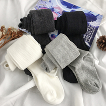  Girls  pantyhose spring and autumn pure cotton childrens leggings are worn outside the baby baby medium and thick autumn long tube bottoming socks