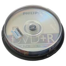 The Philips brands 10-piece packed DVD R4 7G blank burn optical line goods overvalued