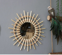 Pastoral Willow ornaments home decoration mirror window decoration wall hanging mirror B & B wall decorations