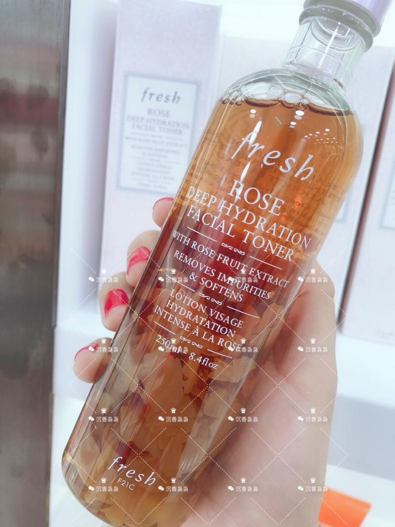 香港采购 fresh/馥蕾诗深层保湿柔肤水花瓣爽肤水250ml孕妇可用