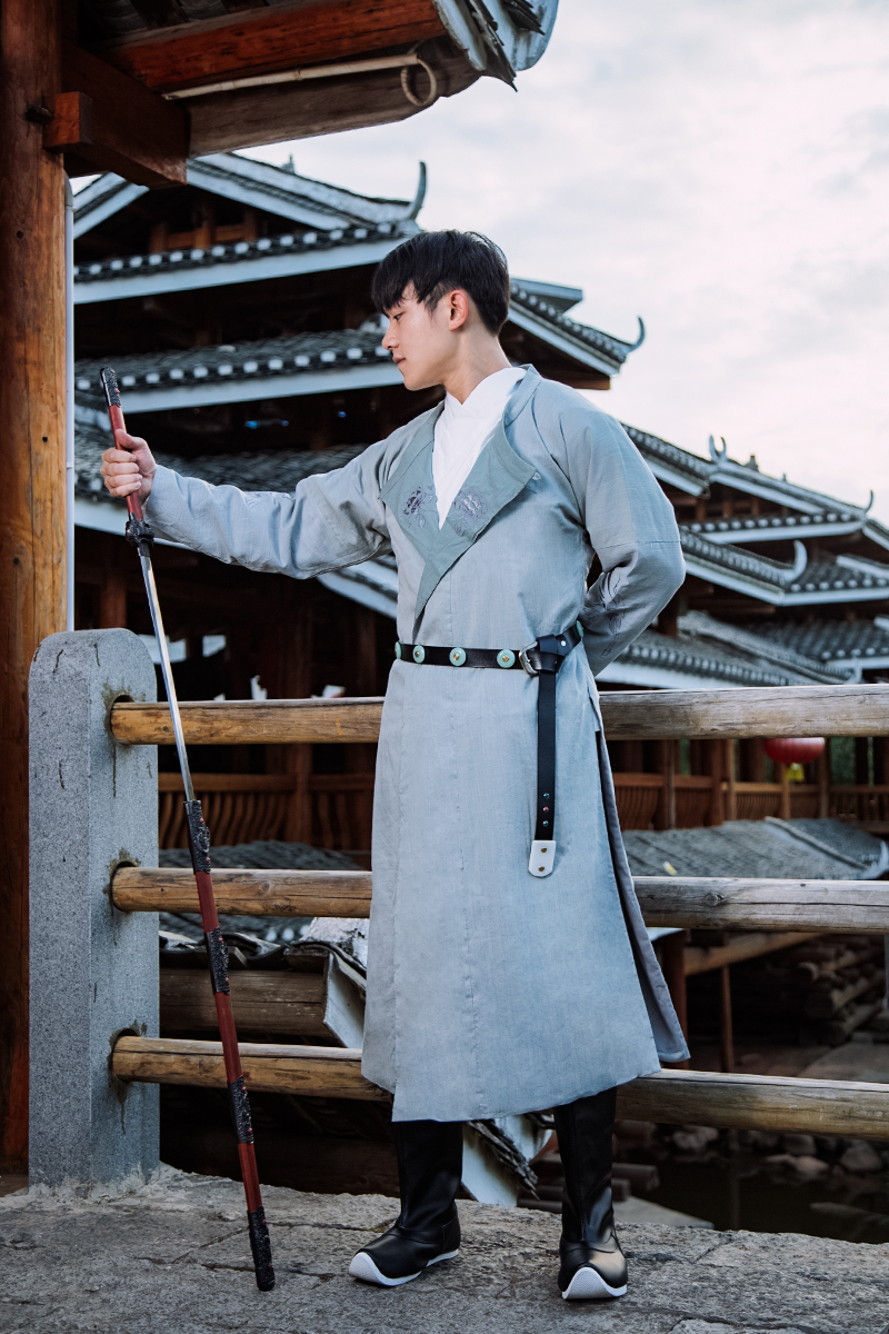 汉服革带乌衣巷唐制汉服琉璃玉带圆领袍曳撒配饰男女真皮腰带