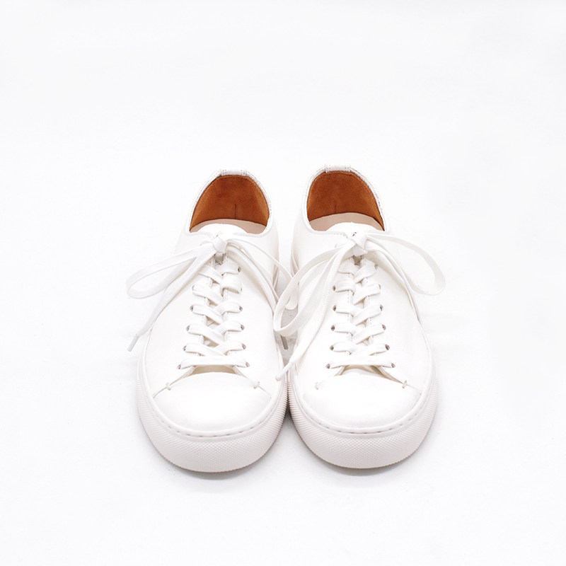 plank网络商店 暗中观察 手工制作 眼珠小白鞋 纯白