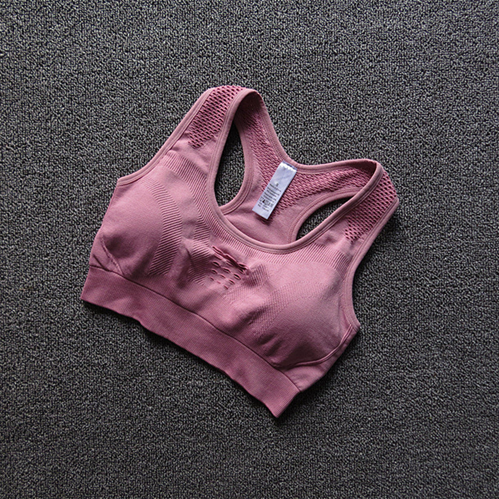 高强度防震运动背心无钢圈聚拢速干瑜伽内衣健身文胸跑步bra女夏_7折
