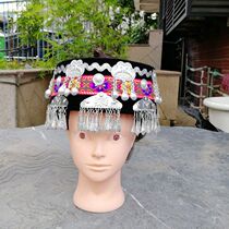New seedling silver cloth hat Yunnan Guizhou minority performing headwear native family adult children dance headwear