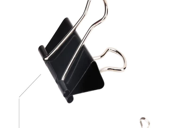 新品黑色长尾夹大号51mm文件夹子可爱创意燕尾夹大号办公文具票夹