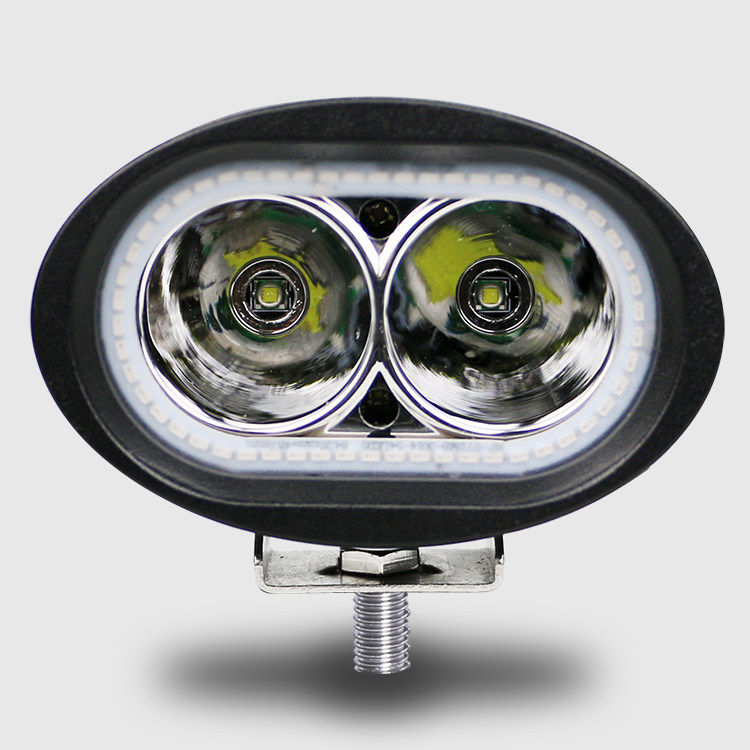 货车24伏天使眼大灯前杠射灯12v汽车远光灯超亮中网led车顶探照灯