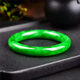 Jadeite round jade bracelet ຂອງແມ່ຍິງສາຍແຂນຂອງທາດເຫຼັກແຫ້ງສີຂຽວມັງກອນເຕັມໄປດ້ວຍສີຂຽວມຽນມາເກົ່າຂຸມຄົນອັບເດດ: ຂອງຂວັນສາຍແຂນສາຍແຂນ