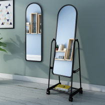 Dressing mirror full-length mirror floor mirror floor mirror vanity mirror dancing mirror pastoral style